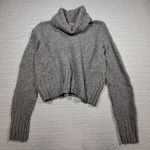 J. Crew Heather Gray Cowl Neck Sweater